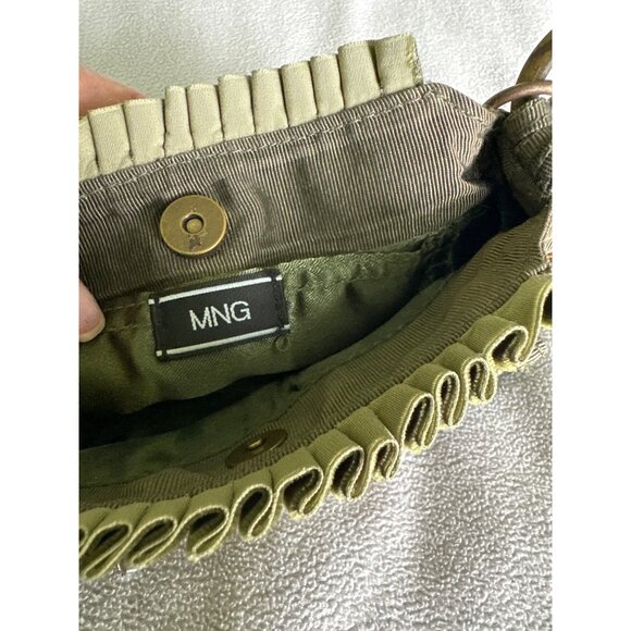 Decorative Vintage Purse Handbag Queen Elizabeth Charm Embellish Chain  Velvet - Picture 5 of 8